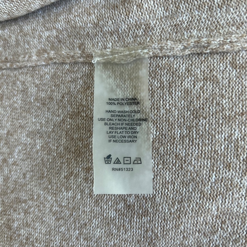 New Vince Camuto Cream Beige Polyester Sleeveless Pullover size XL - Picture 11 of 12